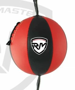 RingMaster Sports Double End Speed Bag Ball Synthetic Leather Red/Black