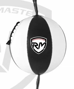 Training RingMaster Sports Double End Speed Bag Ball Synthetic Leather White/Black