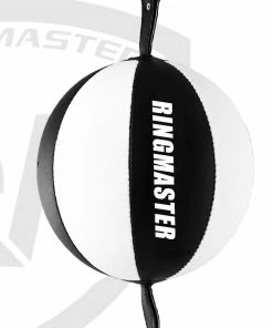 Training RingMaster Sports Double End Speed Bag Ball Synthetic Leather White/Black