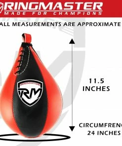 RingMaster Sports Speed Ball Synthetic Leather Red/Black Training