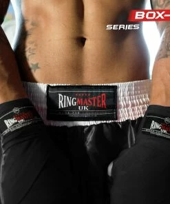 RingMaster Sports BoxR Kids Boxing Shorts Black