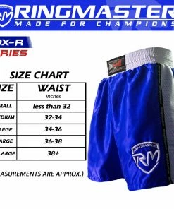 RingMaster Sports BoxR Senior Boxing Shorts Blue