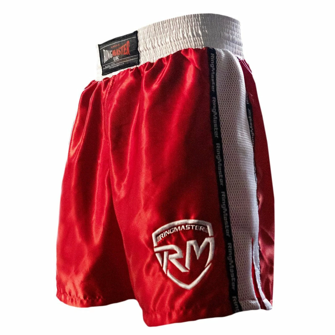 RingMaster Sports BoxR Kids Boxing Shorts Red