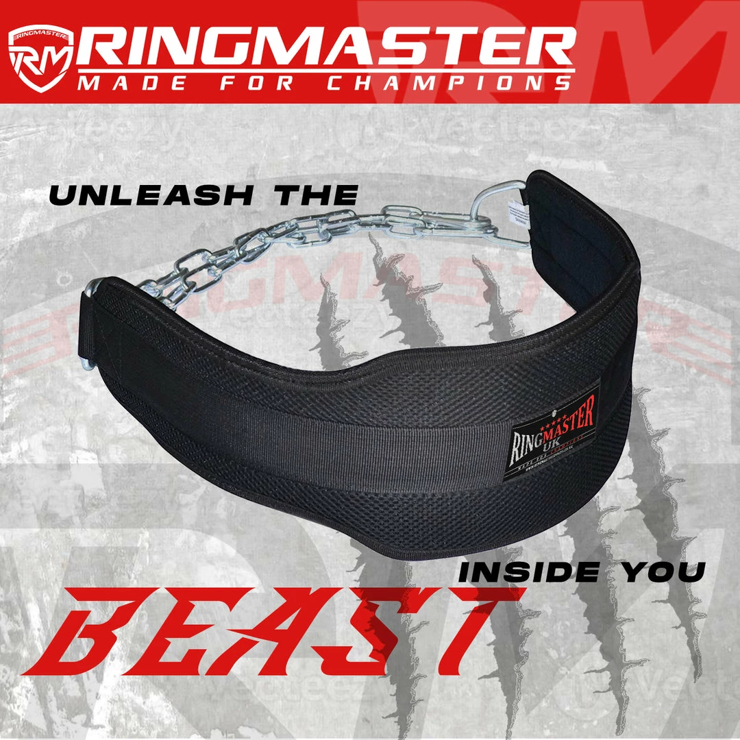 Fitness RingMaster Sports Weight Lifting Training Dipping Belt With Chain