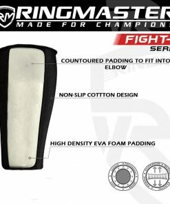 RingMaster Sports Elastic Forearm Support Pads Black