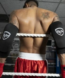 RingMaster Sports Elastic Forearm Support Pads Black