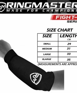 RingMaster Sports Elastic Forearm Support Pads Black