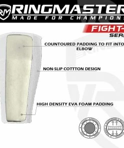 RingMaster Sports Elastic Forearm Support Pads White