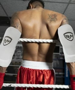 RingMaster Sports Elastic Forearm Support Pads White