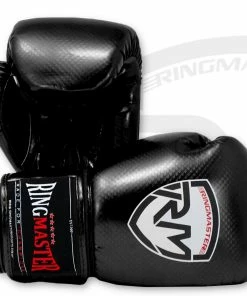 RingMaster Sports - Phenom Kids Boxing Gloves CarbonTech Black