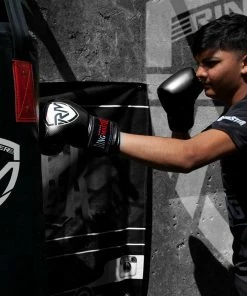 RingMaster Sports - Phenom Kids Boxing Gloves CarbonTech Black