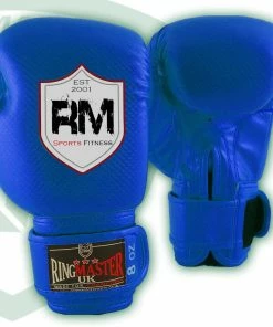 RingMaster Sports - Phenom 1 Kids Boxing Gloves CarbonTech Blue