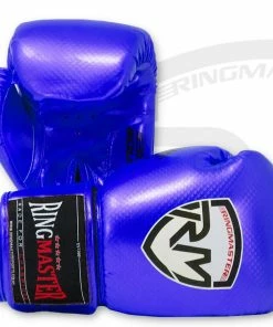 RingMaster Sports - Phenom Kids Boxing Gloves CarbonTech Blue