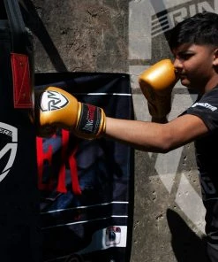 RingMaster Sports - Phenom Kids Boxing Gloves CarbonTech Gold