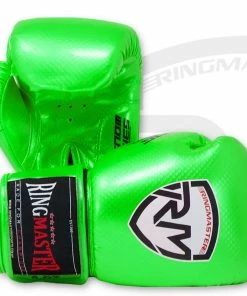 RingMaster Sports - Phenom Kids Boxing Gloves CarbonTech Green