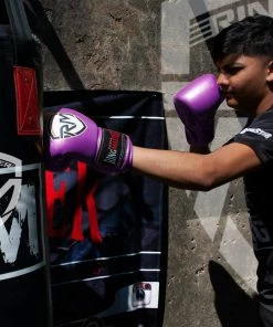 RingMaster Sports - Phenom Kids Boxing Gloves CarbonTech Purple