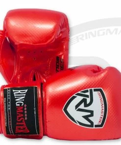 RingMaster Sports - Phenom Kids Boxing Gloves CarbonTech Red