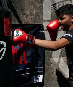 RingMaster Sports - Phenom Kids Boxing Gloves CarbonTech Red