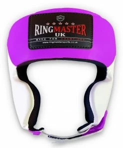 RingMaster Sports Kids Boxing HeadGuard Purple And White
