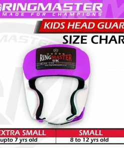 RingMaster Sports Kids Boxing HeadGuard Purple And White