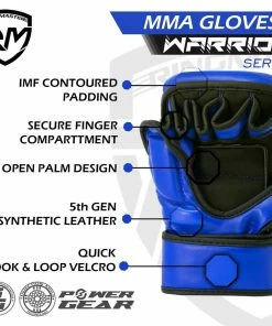 RingMaster Sports Warrior Series MMA Gloves 8oz Blue