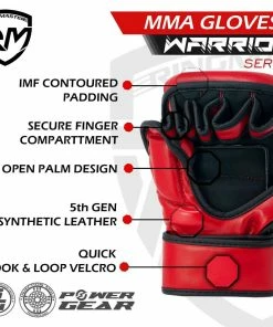 RingMaster Sports Warrior Series MMA Gloves 8oz Red