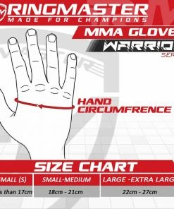 RingMaster Sports Warrior Series MMA Gloves 8oz Black