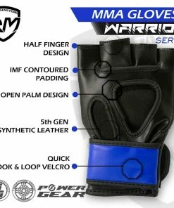 RingMaster Sports Warrior Series MMA Gloves 5oz Blue