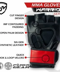 RingMaster Sports Warrior Series MMA Gloves 5oz Red