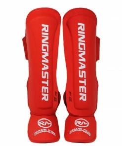RingMaster Sports RingMaster Kids Shin Instep Guard Nuk Soo Series Red
