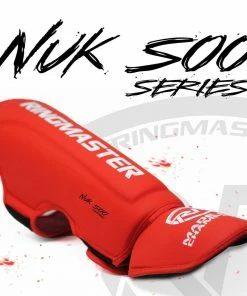 RingMaster Sports RingMaster Kids Shin Instep Guard Nuk Soo Series Red