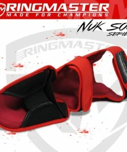 Kickboxing RingMaster Sports Shin Instep Guard Nuk Soo Series Red