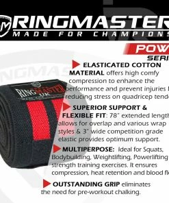 Fitness RingMaster Sports PowR Knee Support Wraps