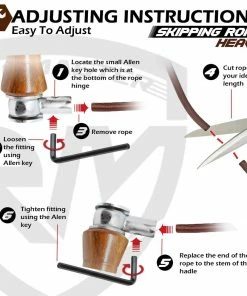 RingMaster Sports Heavy Duty Leather Skipping Rope