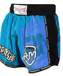 RingMaster Sports Warrior Thai / Kickboxing Shorts Blue