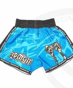 RingMaster Sports Warrior Thai / Kickboxing Shorts Blue