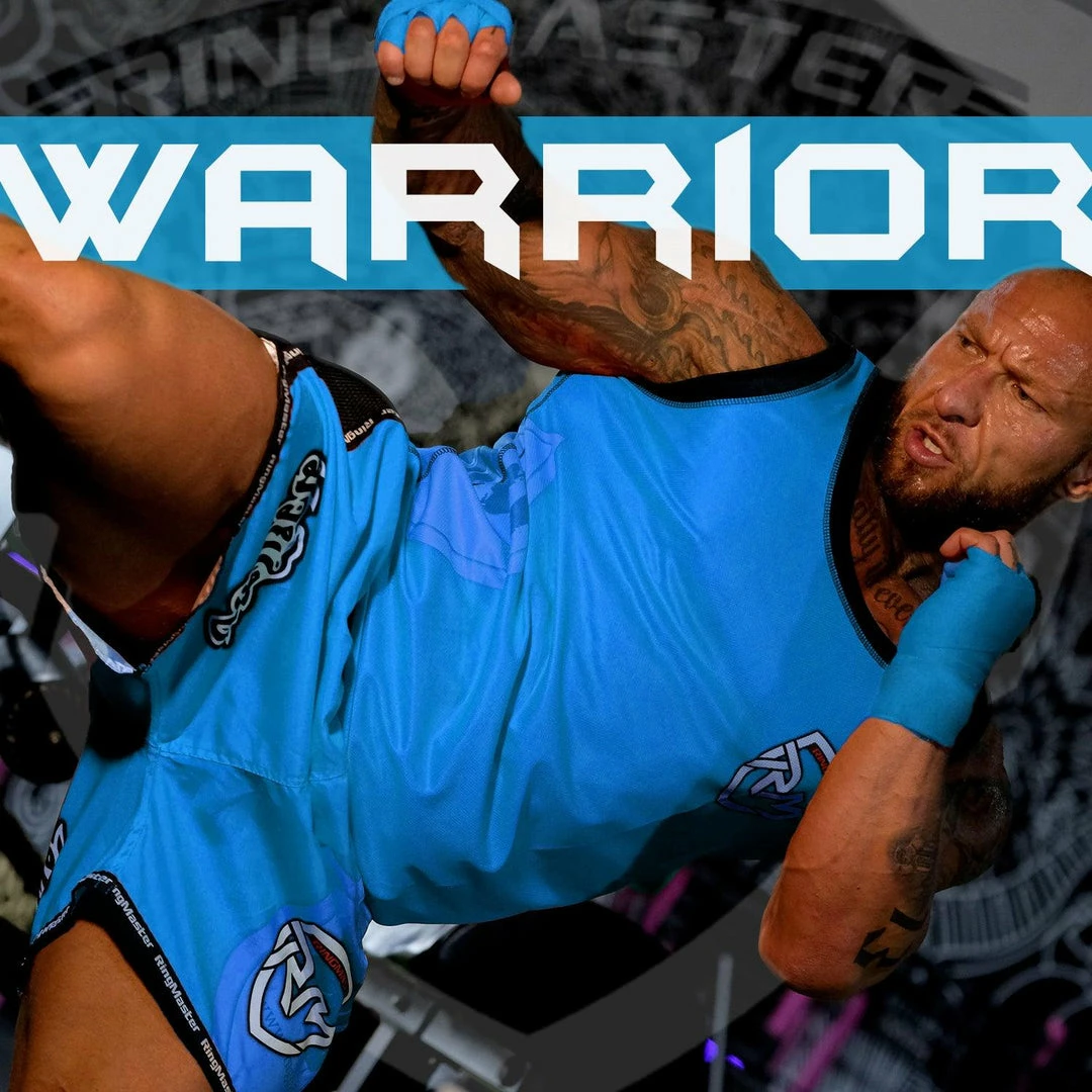 RingMaster Sports Warrior Kids Thai / Kickboxing Shorts Blue