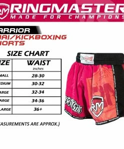 RingMaster Sports Warrior Thai / Kickboxing Shorts Pink