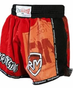 RingMaster Sports Warrior Kids Thai / Kickboxing Shorts Red