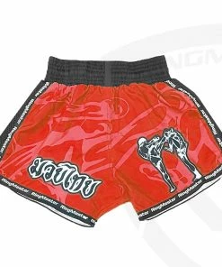 RingMaster Sports Warrior Kids Thai / Kickboxing Shorts Red