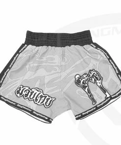 RingMaster Sports Warrior Thai / Kickboxing Shorts White