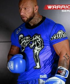 RingMaster Sports Warrior Kickboxing T-Shirt Blue