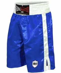 RingMaster Sports Senior Boxing Shorts Blue
