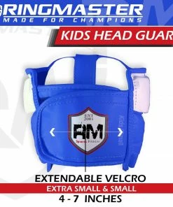 RingMaster Sports Kids Boxing HeadGuard Blue And White