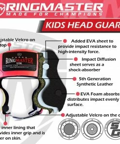 RingMaster Sports Kids Boxing HeadGuard Pink