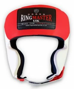 RingMaster Sports Kids Boxing HeadGuard Red And White