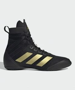 Adidas Speedex 18 Boxing Boot Black And Gold