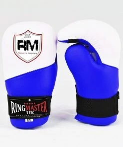 RingMaster Sports Semi Contact Point Gloves Taekwondo Kickboxing Blue