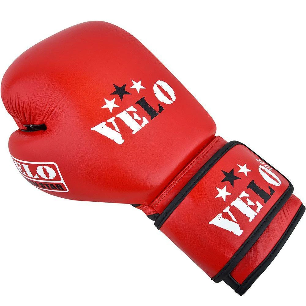 VELO AIBA Approved Competition Boxing Gloves Red