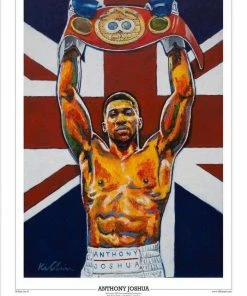 Pattrick Killian Patrick Killian Art Anthony Joshua "Title Belt" Produced Live In Leeds At O2 Arena Painting Print Poster Original Painting By Patrick J. Killian